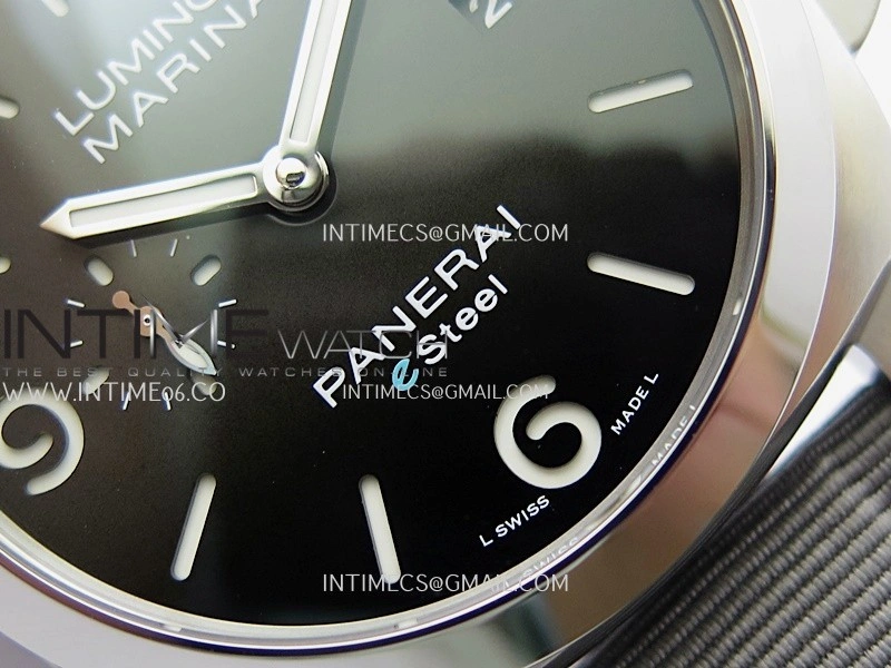 PAM1358 44mm VSF 1:1 Best Edition Black Dial On Gray Nylon Strap P.9010 Super Clone